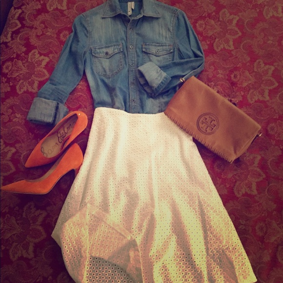 Theory Dresses & Skirts - 🎉PRICE FIRMED NWOT THEORY A-LINE EMBROIDERY SKIRT